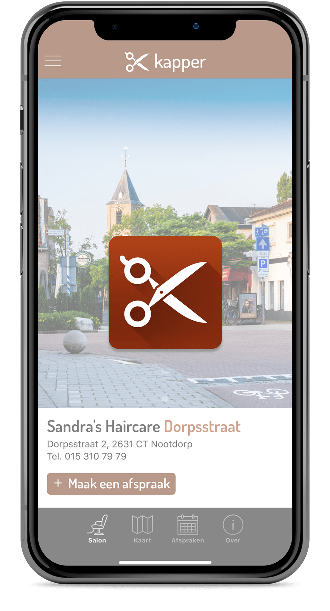 Sandra's Haircare afspraken app